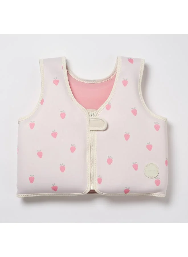 ساني لايف سترة سباحة للأطفال فراولة شمسية - سنوات